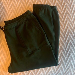 Emerald green banana republic sweat pants